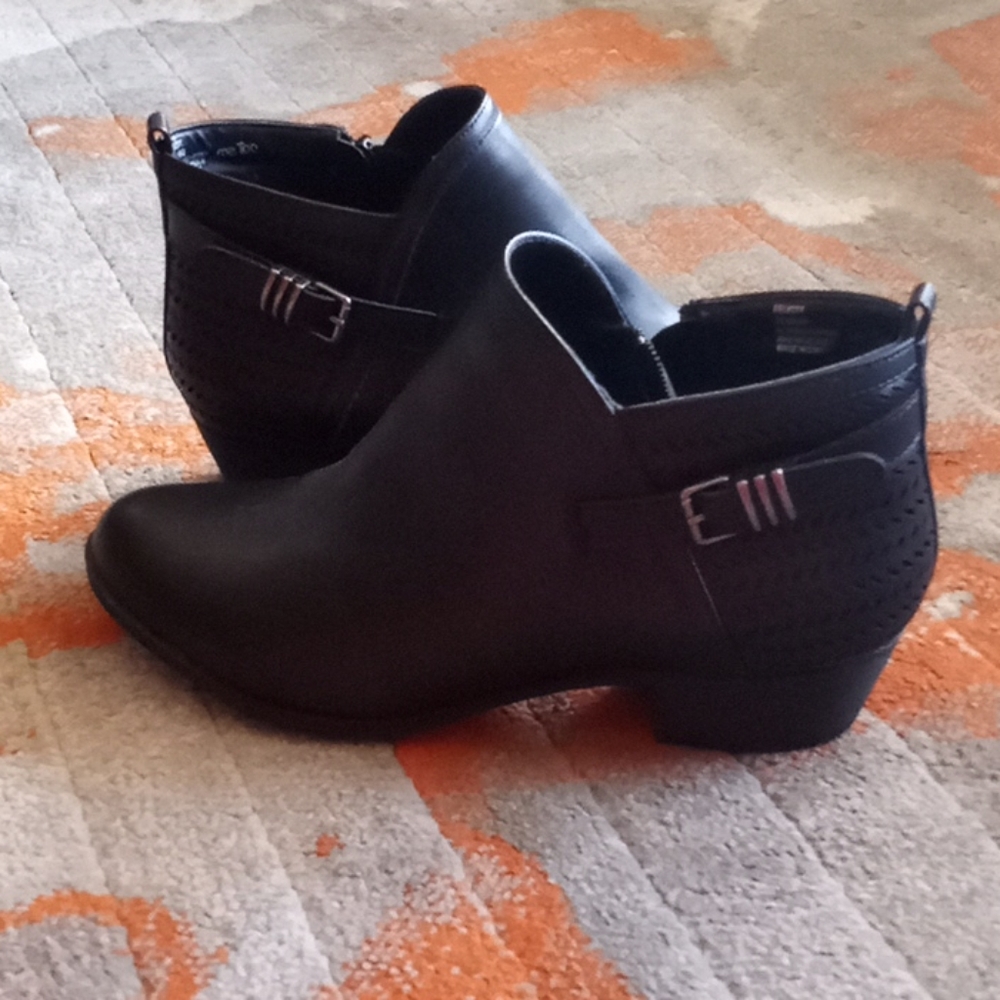 Black ankle boots